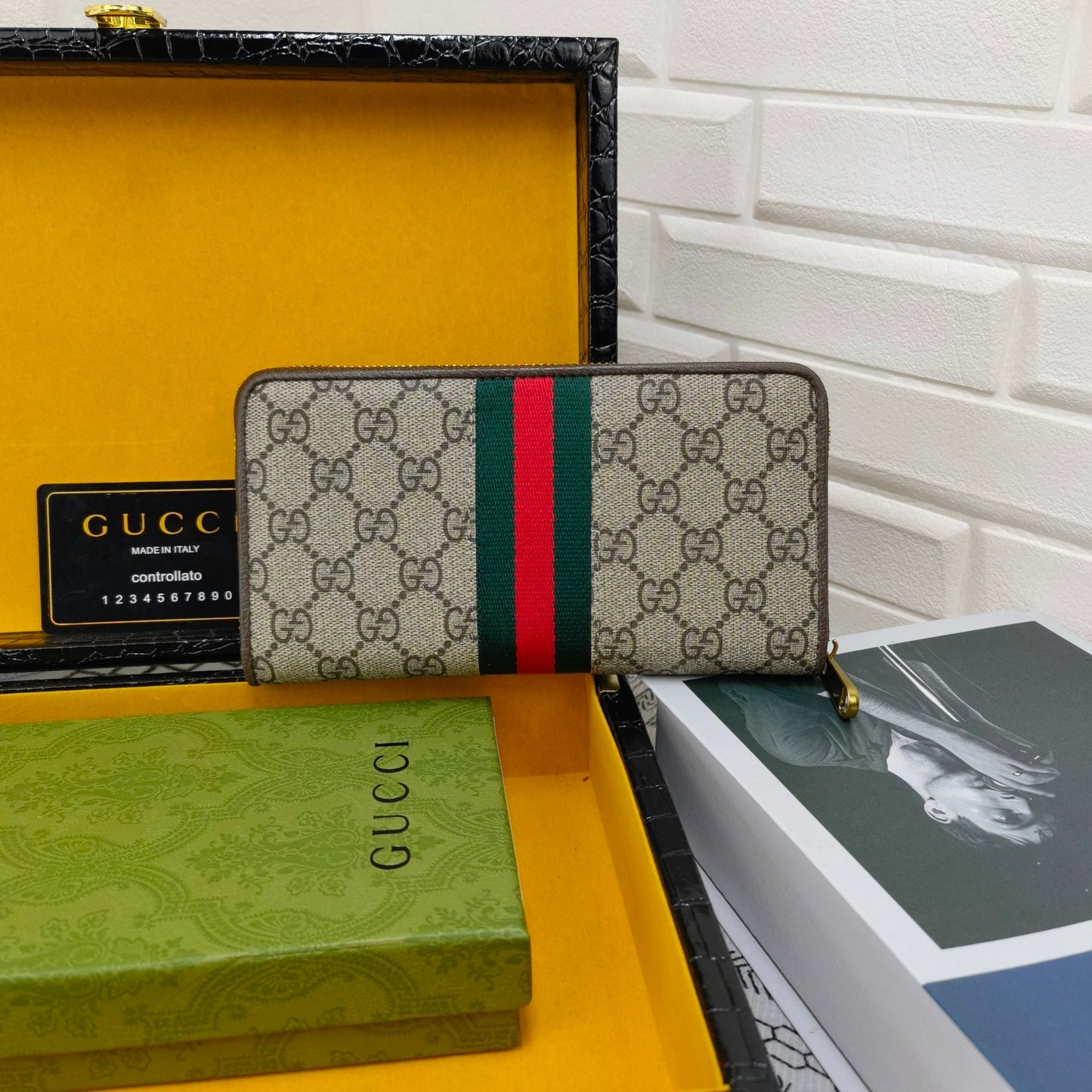 Gucci Ophidia Zip Around Wallet