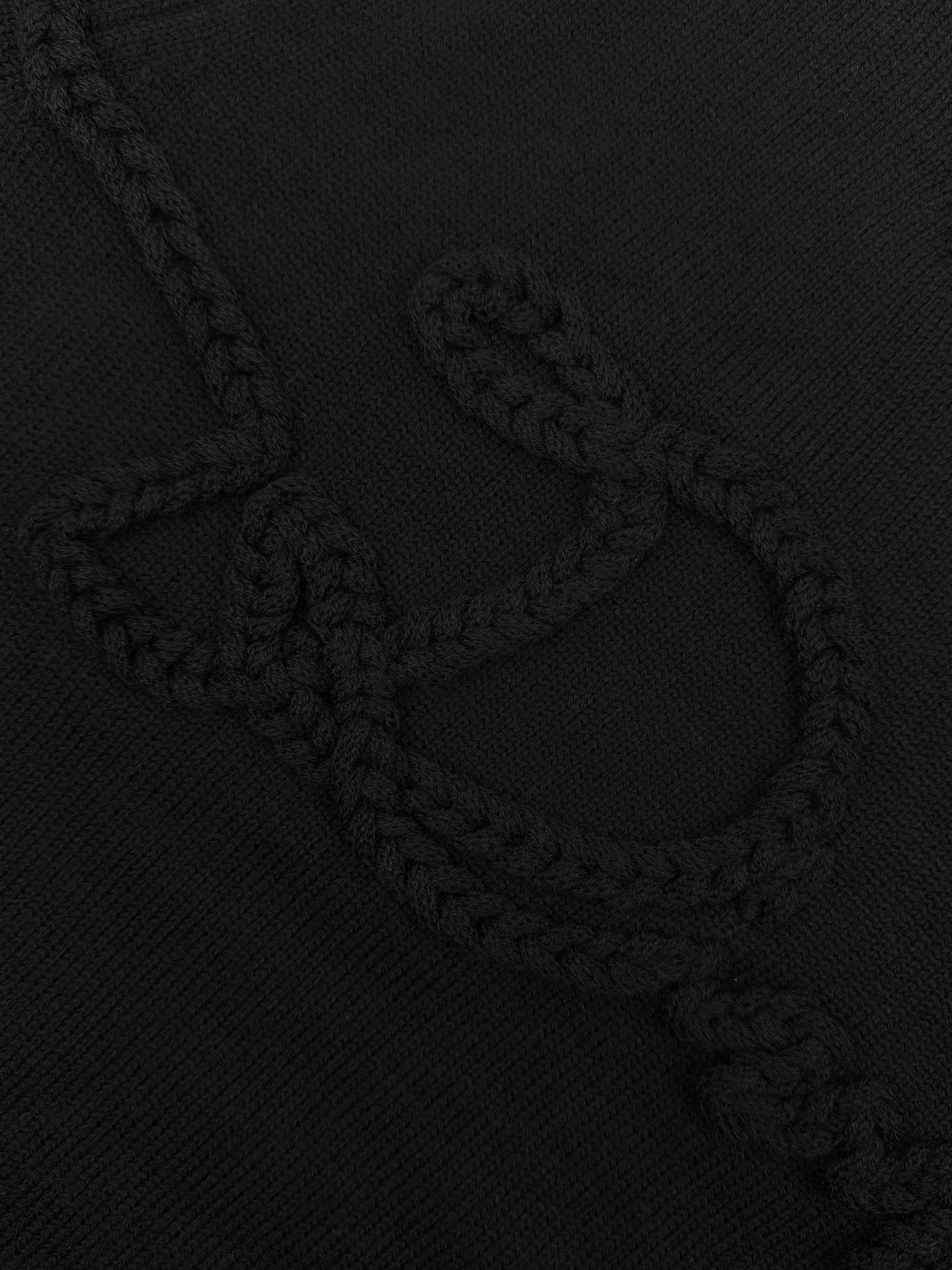 Dior Ribbon Sweater "Black Wool Jersey"