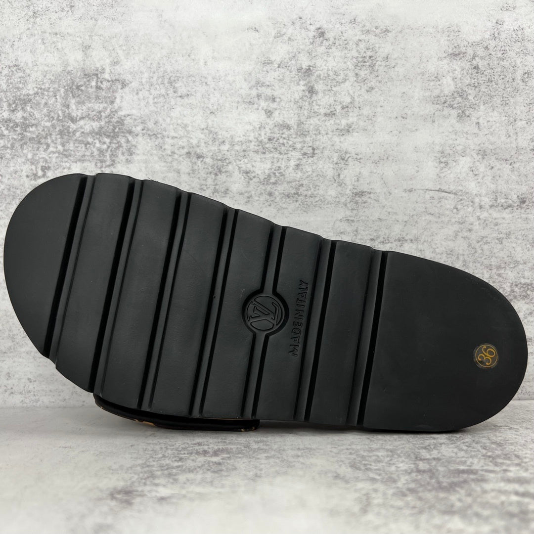 Louis Vuitton Slides "Brown-Black"