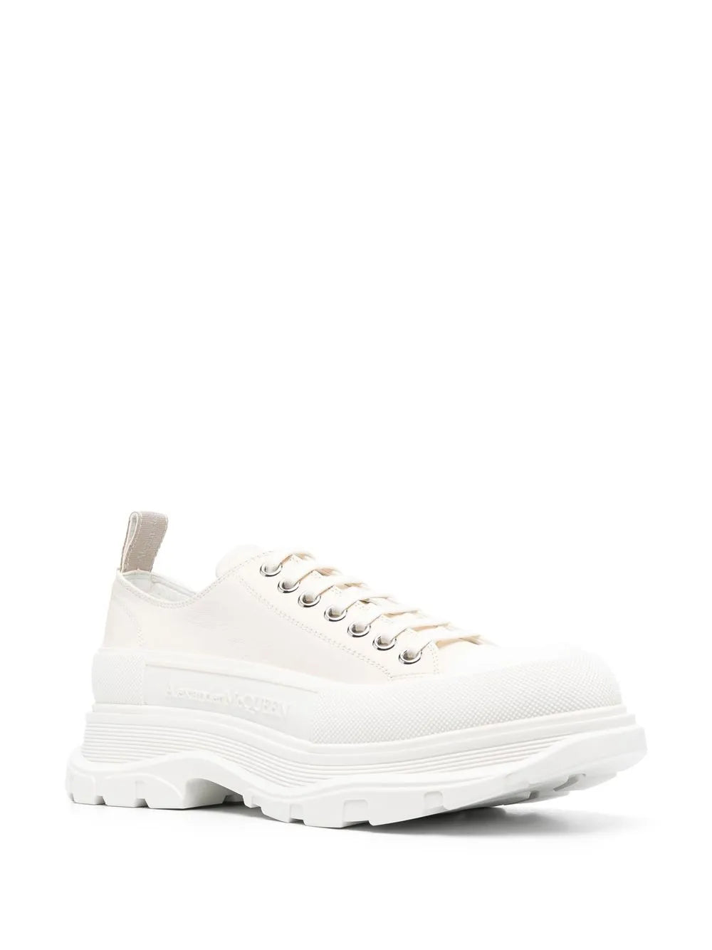 Alexander McQueen Tread Slick Leather Low "White"