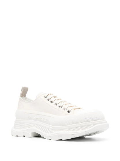 Alexander McQueen Tread Slick Leather Low "White"
