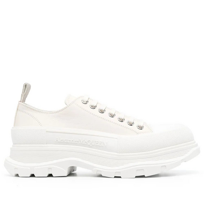 Alexander McQueen Tread Slick Leather Low "White"