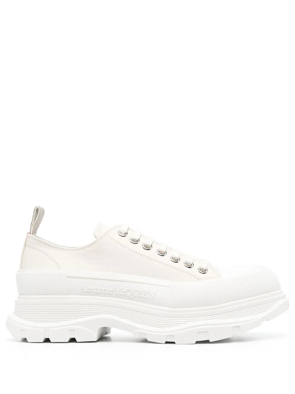 Alexander McQueen Tread Slick Leather Low "White"