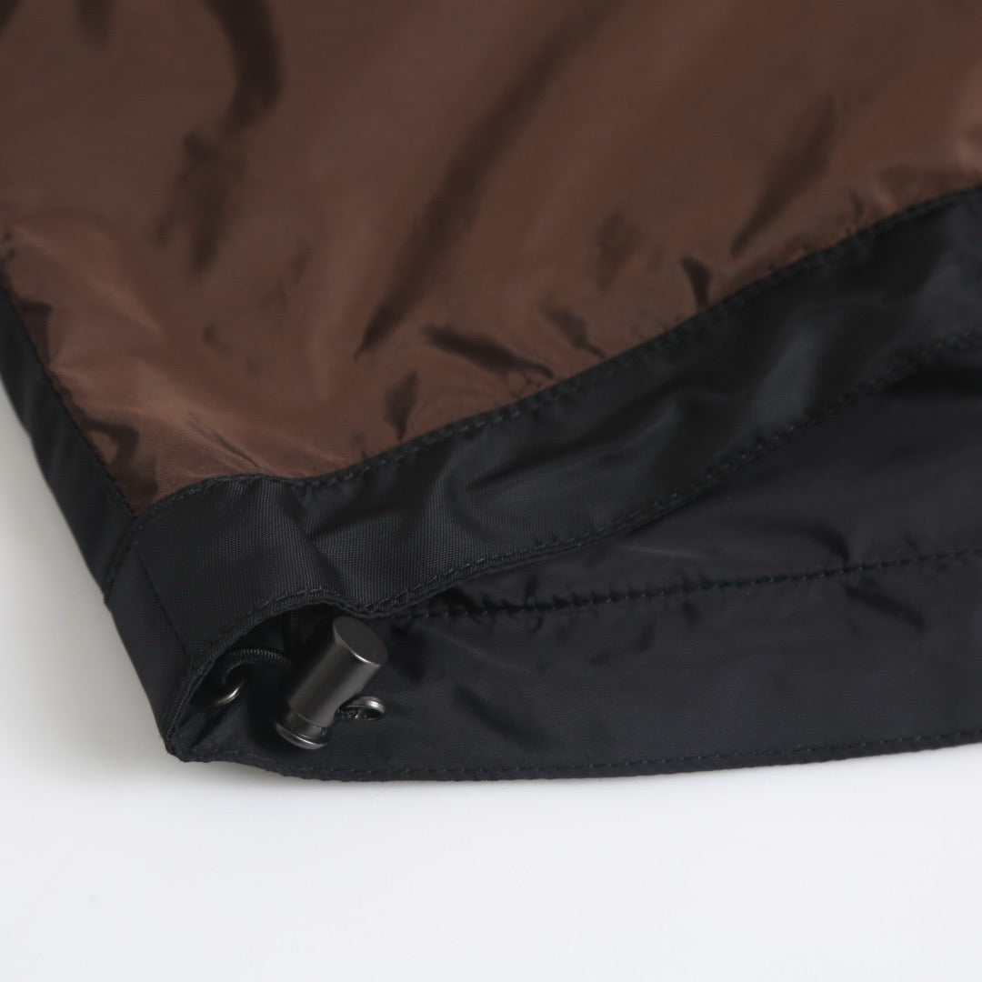 Prada Re-Nylon Reversible Jacket "Cocoa Brown-Black"
