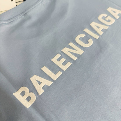 Balenciaga Back T-Shirt "Light Blue-White"