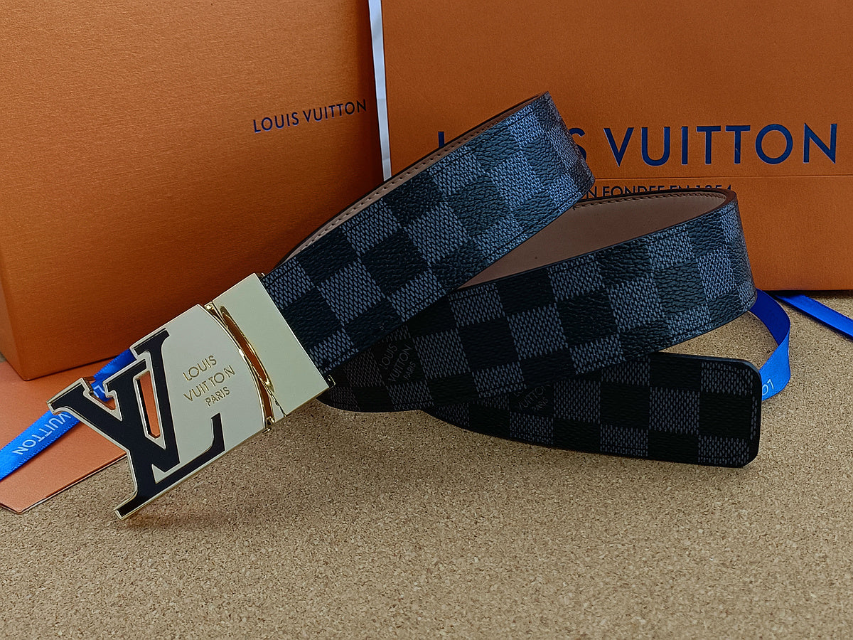 Louis Vuitton Leather Belt "Black"