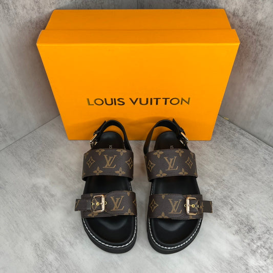 Louis Vuitton Sandals "Brown-Black"