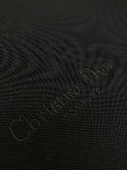 Dior T-Shirt with Christian Dior Embroidery "Black Cotton Jersey"