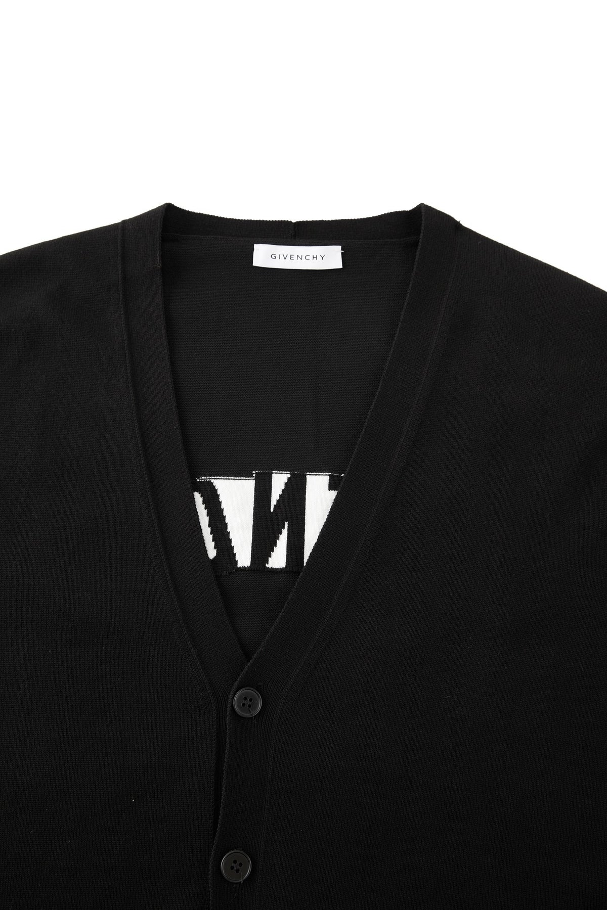 Givenchy Couture Seam Cardigan in Knit with Givenchy Paris "Black"