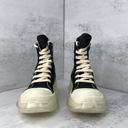 Rick Owens Abstract DRKSHDW High "Black-Beige Clear Sole"