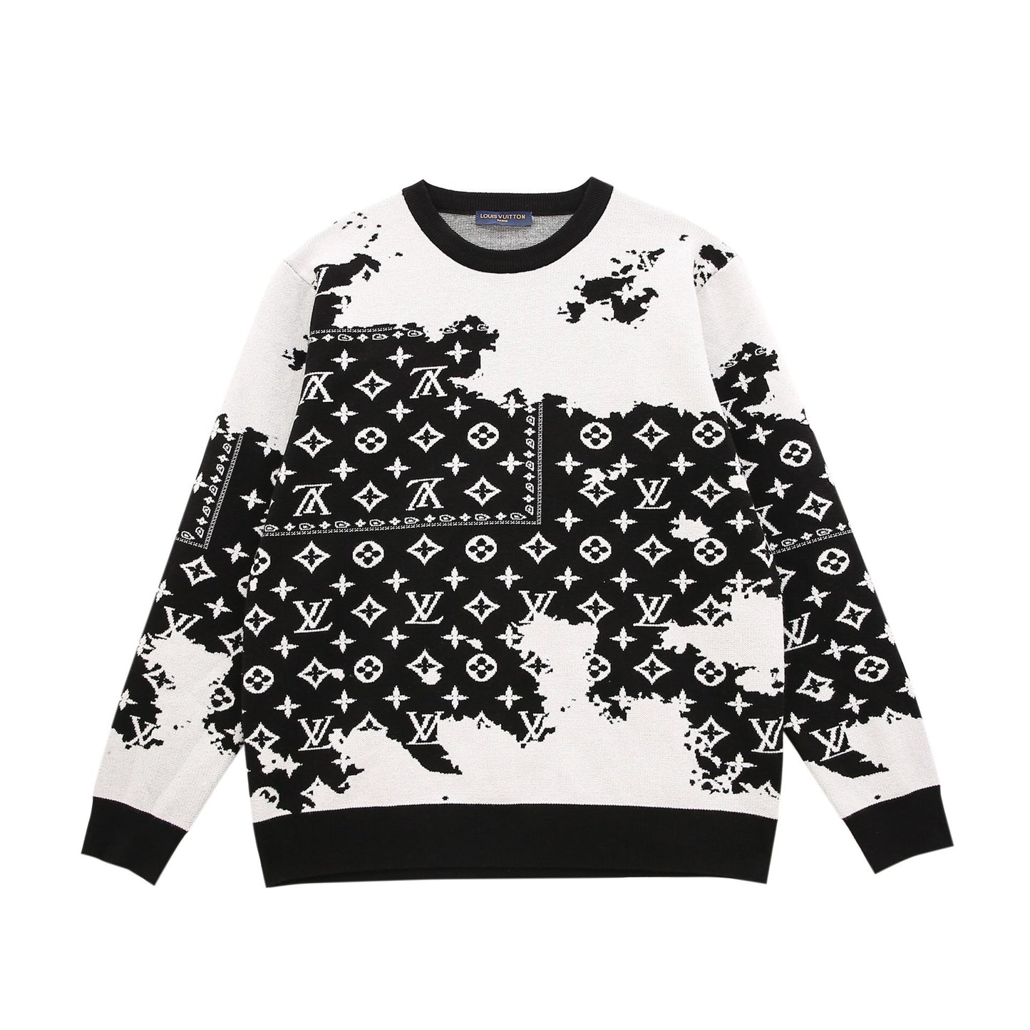 Louis Vuitton Monogram Bandana Sweater "Black-White"