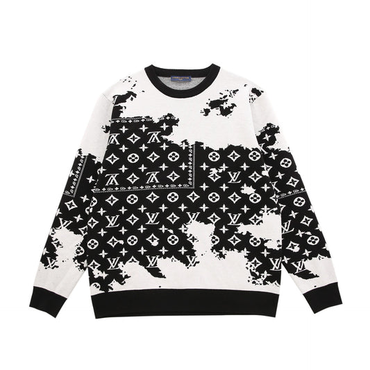 Louis Vuitton Monogram Bandana Sweater "Black-White"