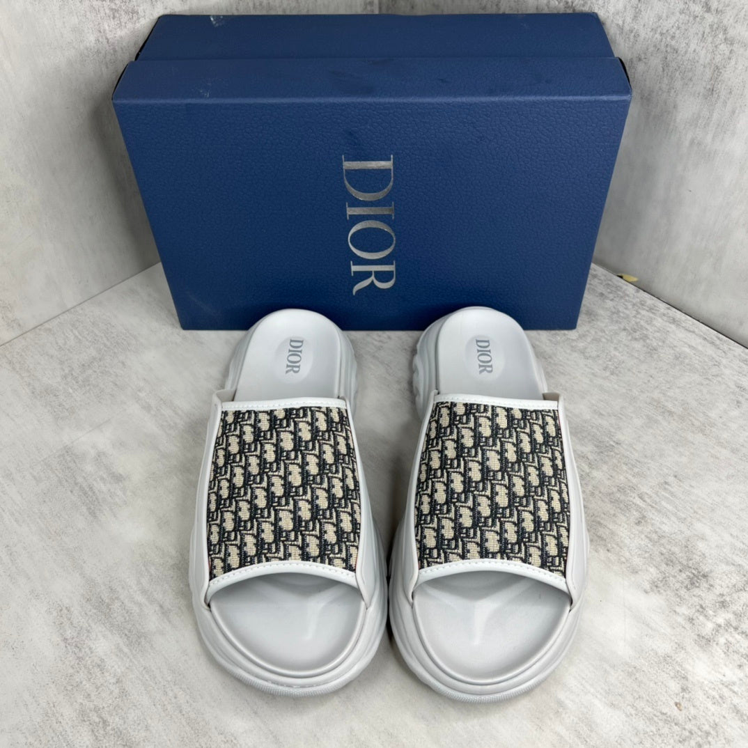 Dior Slides "White-Grey-Beige"