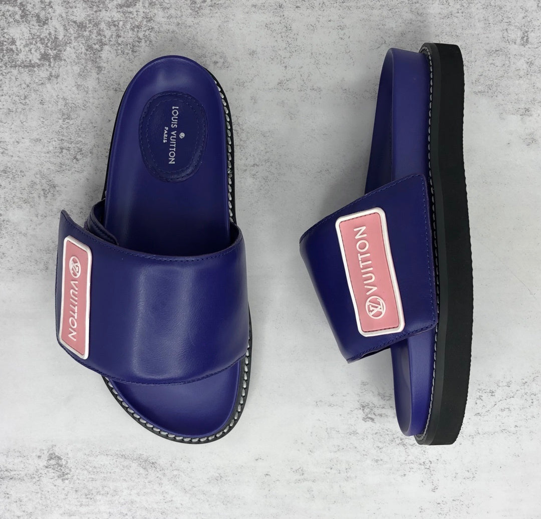 Louis Vuitton Slides "Purple-Black-Pink"