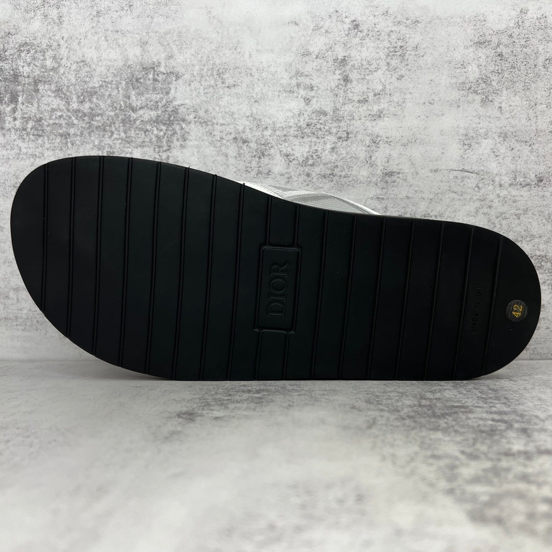 Dior CD Diamonds Slides "White-Grey-Black"