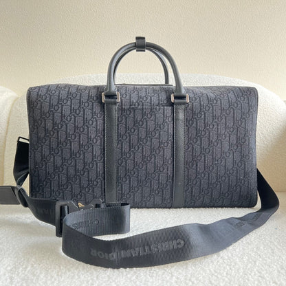 Dior Lingot 50 Oblique Jacquard Duffel Bag