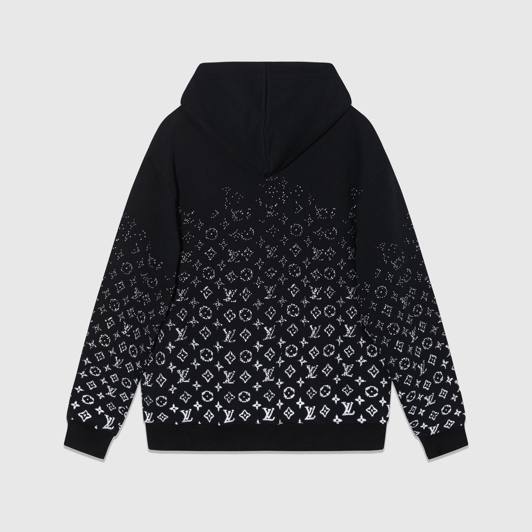 Louis Vuitton Gradient Monogram Hoodie "Black-White"