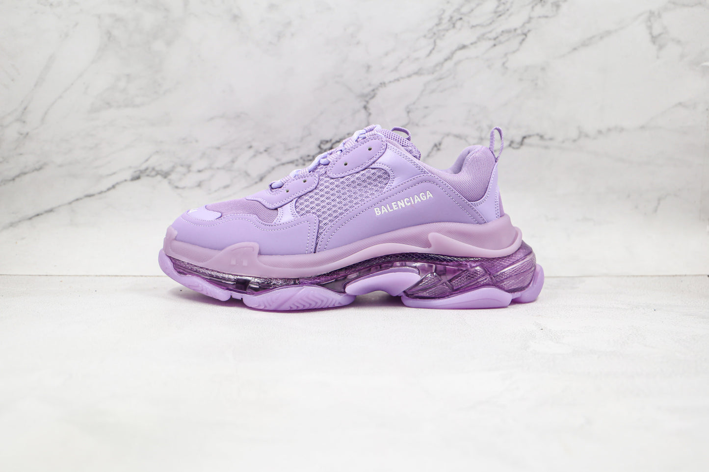 Balenciaga Triple S "Purple-Clear Sole"