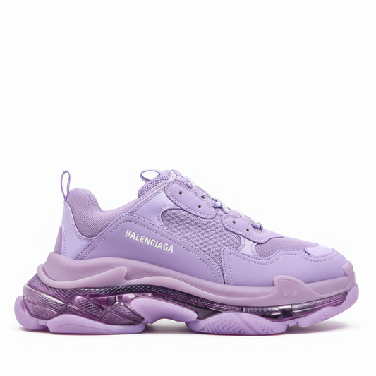 Balenciaga Triple S "Purple-Clear Sole"