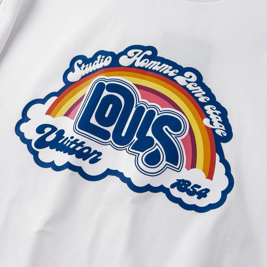 Louis Vuitton Rainbow Print T-Shirt "White"