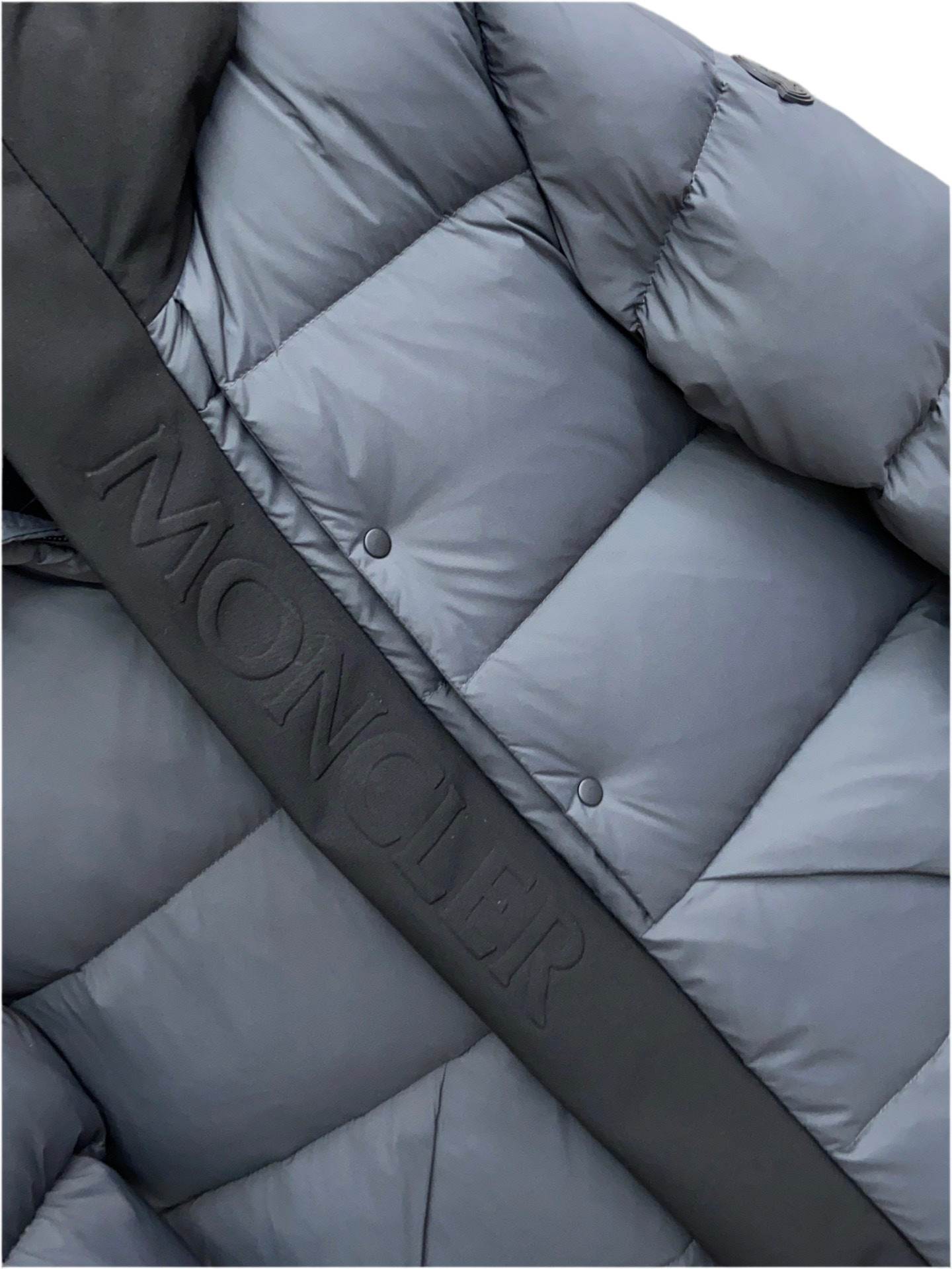 Monlcer Madeira Hooded Down Jacket "Grey-Black"