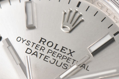 Rolex Date Just 36mm Jubilee Bracelet Silver Diamond Dial