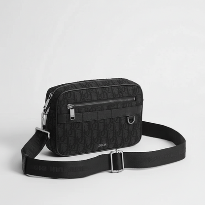 Dior Oblique Jacquard Safari Bag with Strap