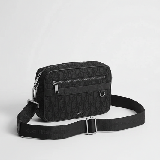 Dior Oblique Jacquard Safari Bag with Strap