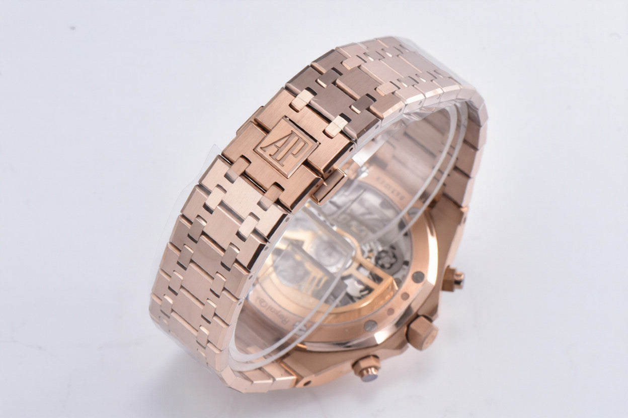 Audemars Piguet Royal Oak Chrono 41mm Rose Gold Black Dial