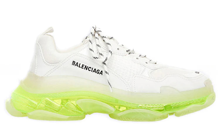 Balenciaga Triple S "Clear Sole White Fluo Yellow"