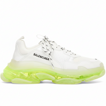 Balenciaga Triple S "Clear Sole White Fluo Yellow"