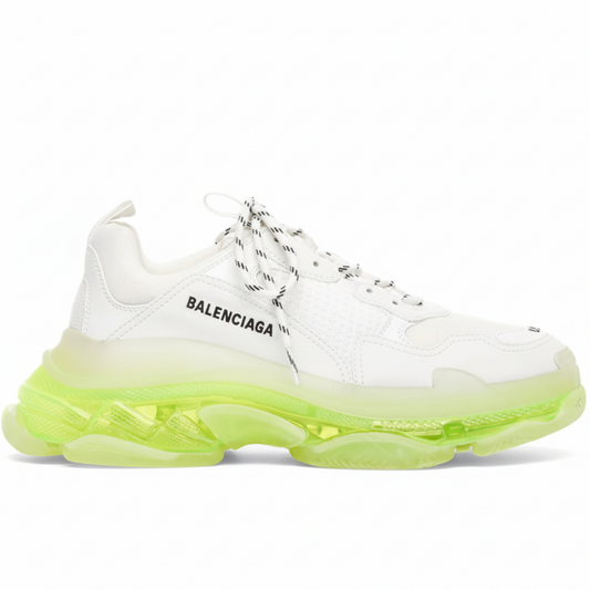 Balenciaga Triple S "Clear Sole White Fluo Yellow"