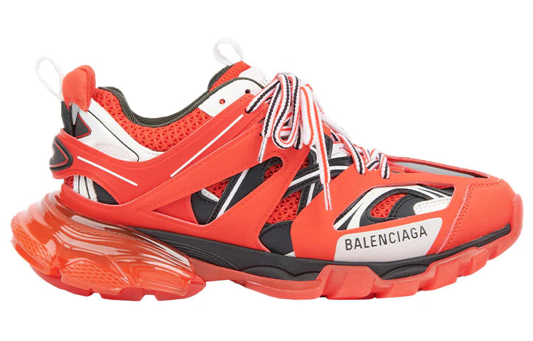 Balenciaga Track "Clear Sole Red"