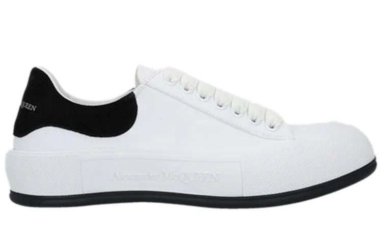 Alexander McQueen Deck Plimsoll Low "White-Black"