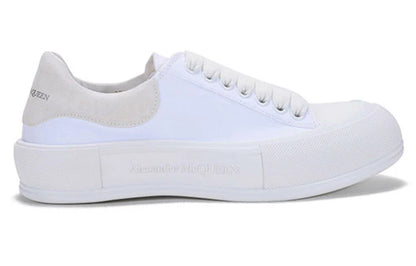 Alexander McQueen Deck Skate Plimsoll Lace-Up "White"