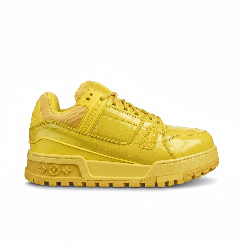 Louis Vuitton Maxi "Yellow Crocodile Pattern"