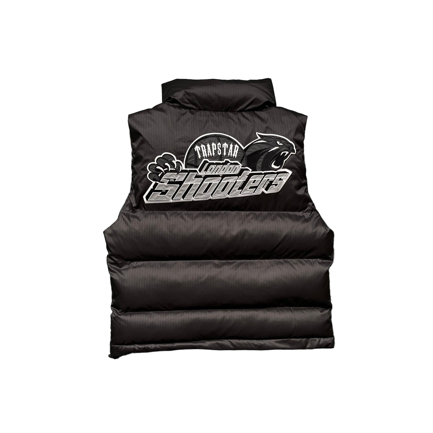 Trapstar Shooters Down Vest "Black-Reflective Logo"