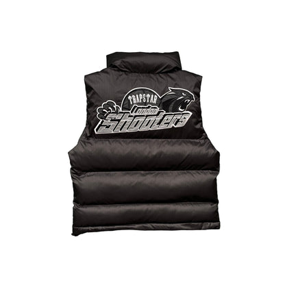 Trapstar Shooters Down Vest "Black-Reflective Logo"
