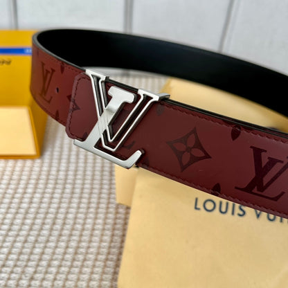 Louis Vuitton Reversible Dimension Leather Belt "Brown" and "Black"
