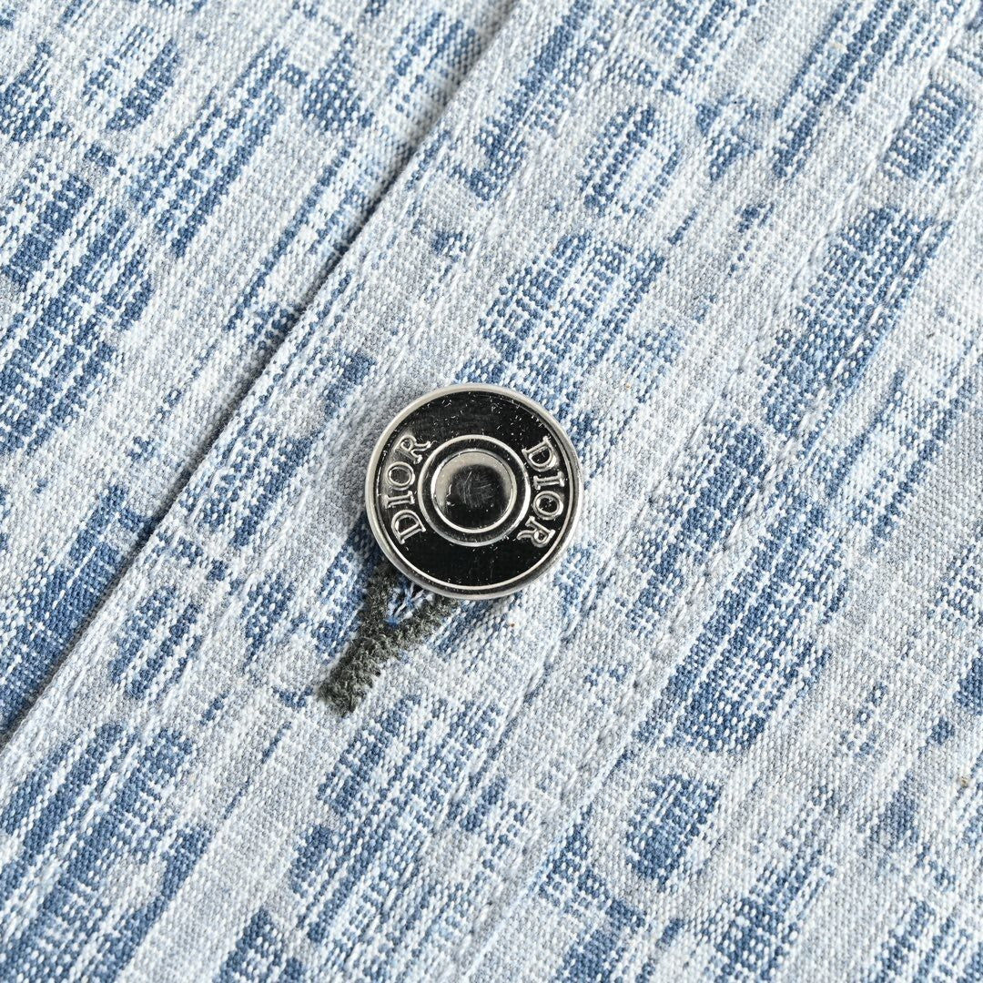 Dior Monogram Overshirt "White-Blue"