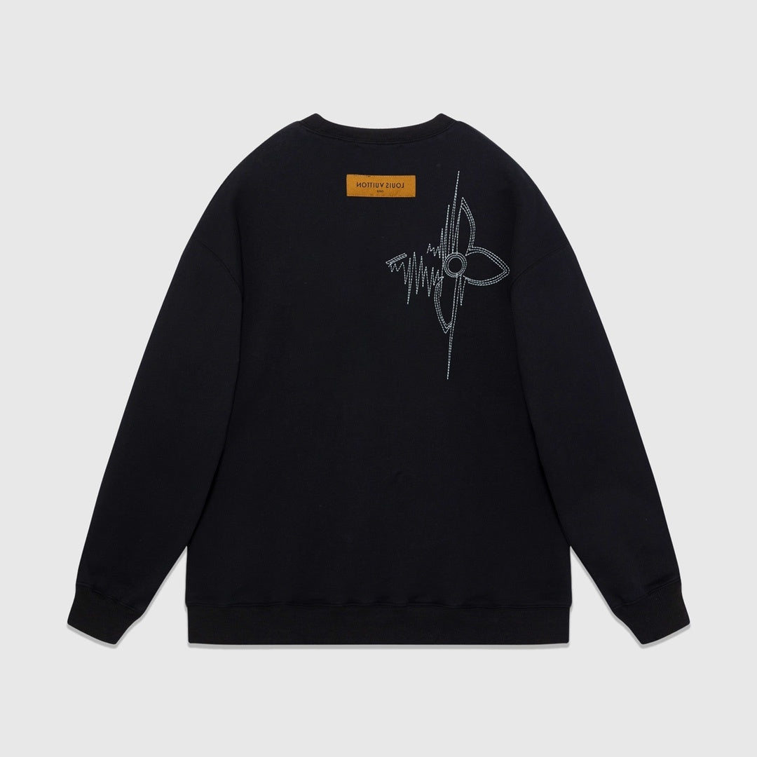 Louis Vuitton Frequency Stitch Sweatshirt "Black"