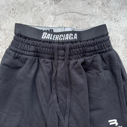 Balenicaga Double Waist Shorts "Black"