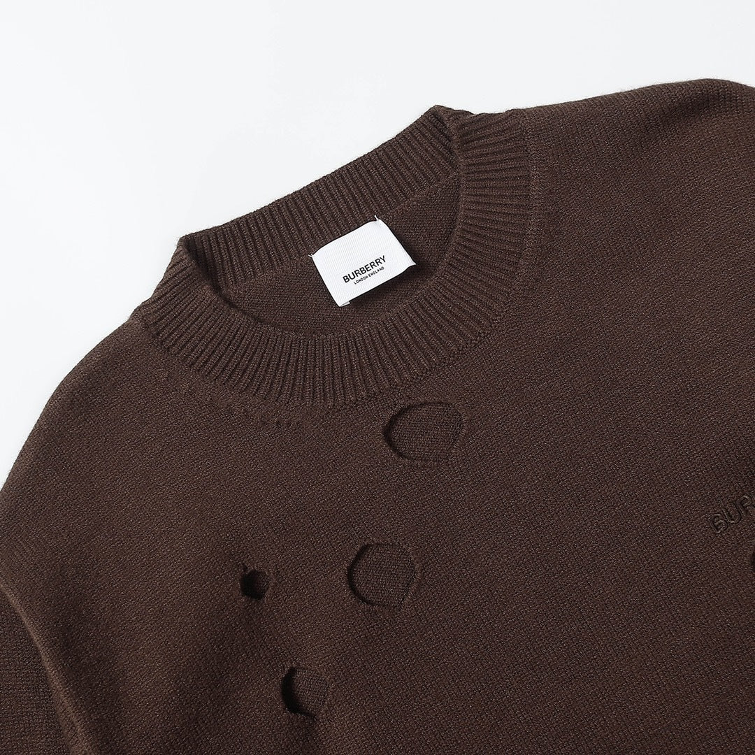Burberry Cutout Detail Sweater "Brown"