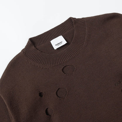 Burberry Cutout Detail Sweater "Brown"