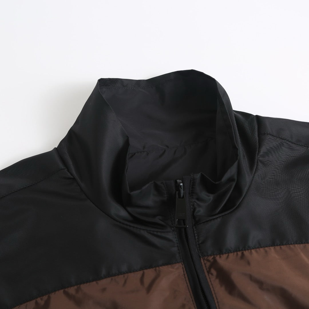 Prada Re-Nylon Reversible Jacket "Cocoa Brown-Black"