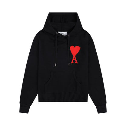Ami Paris Ami De Coeur Hoodie "Black"