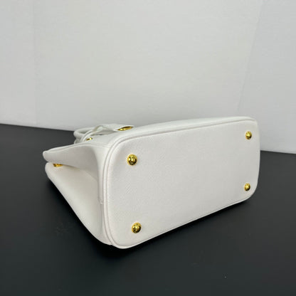 Prada Galleria Large Saffiano Leather Bag "Chalk White"