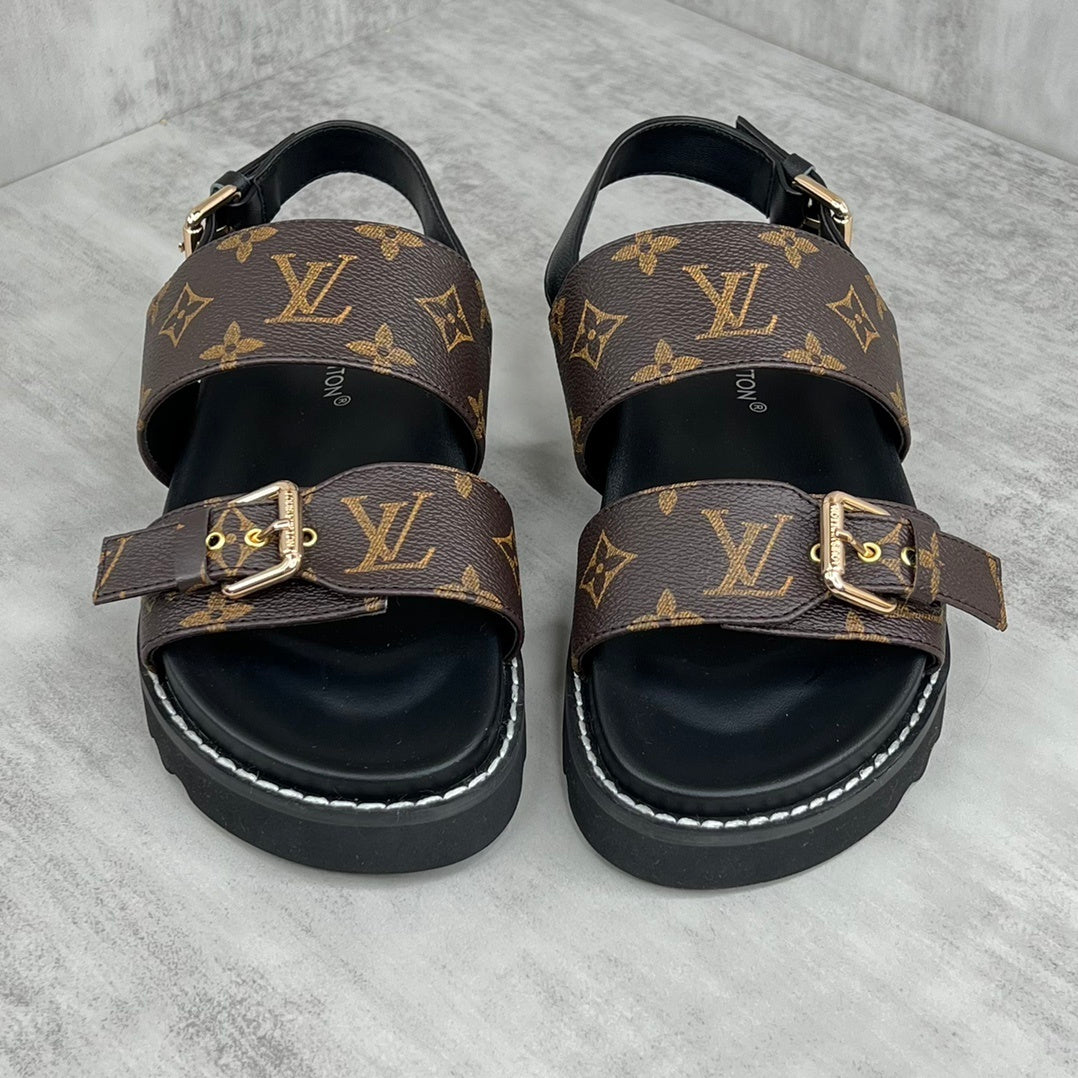 Louis Vuitton Sandals "Brown-Black"