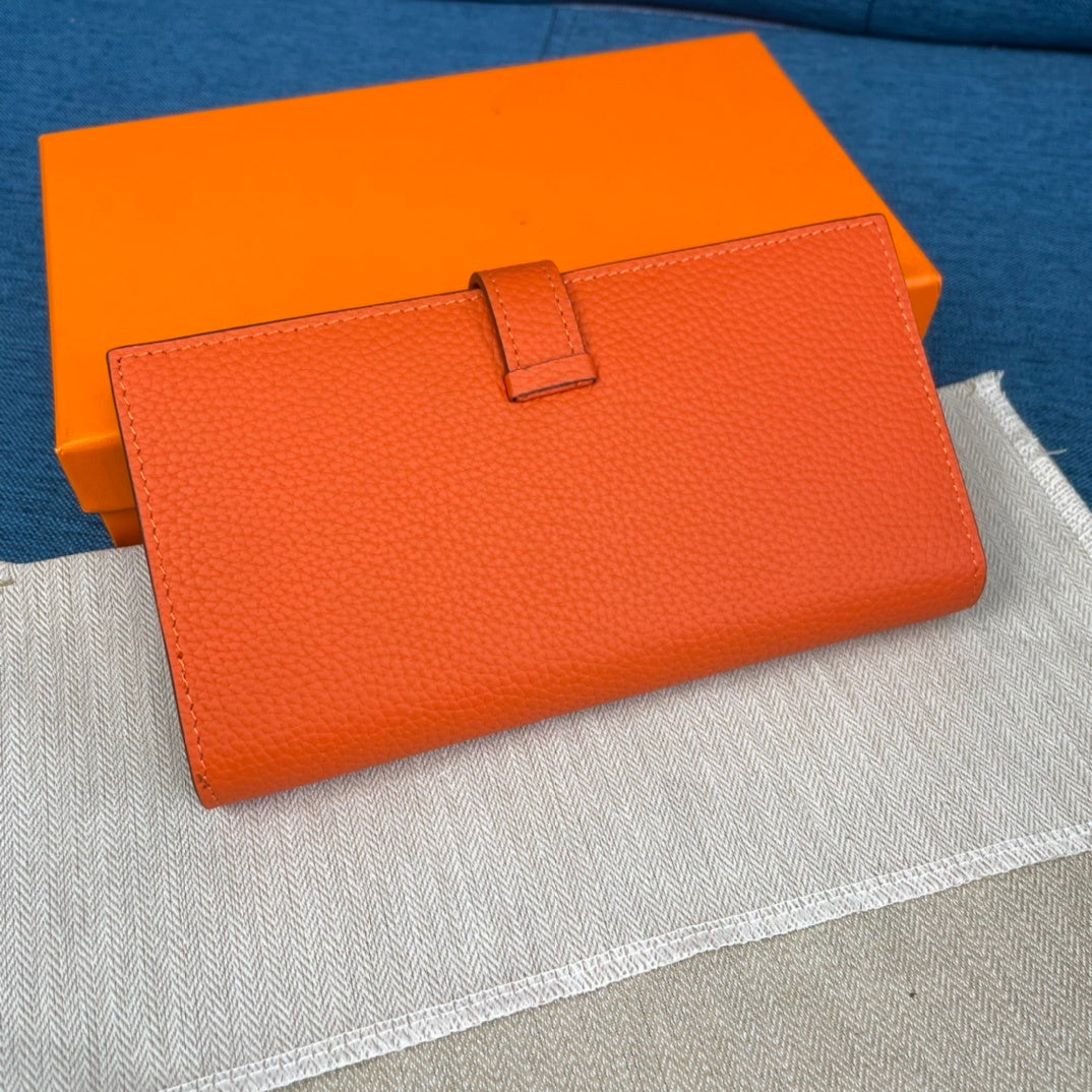 Hermes Bearn Wallet "Orange"