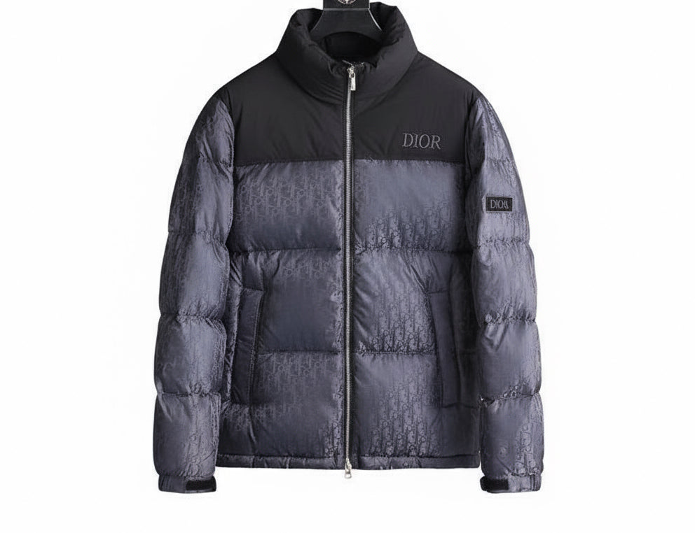 Dior Oblique Down Jacket "Blue-Black"